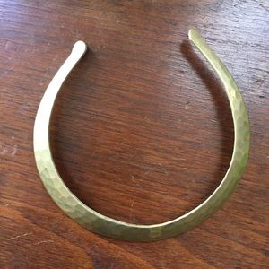 Vintage Hammered Brass Choker